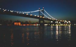 New York City Manhattan Bridge Bokeh Photo