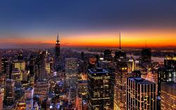 New York City at Sunset (click to view)
