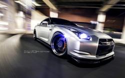 Nissan GT-R R35 Front Car Wheels Tuning HD Wallpaper
