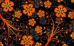 Orange Flowers Texture