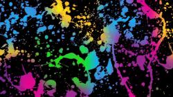 You can download Glowing neon paint splatter backgrounds wallpaper Wide in your computer by clicking resolution image in Download by size:.