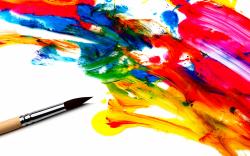 Abstract Paint Brush Wallpaper PC