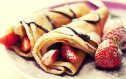 Pancakes Strawberries