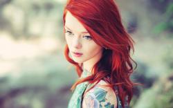 Photo Portrait Beauty Redhead Girl