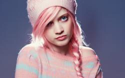 Pink Hair Beauty Model Fashion