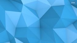 Blue polygon wallpaper 1366x768
