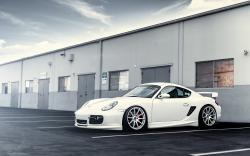 Porsche White Car Wheels Tuning