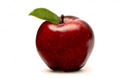 red apple fruit wallpaper white background