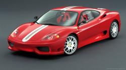 ... Red Ferrari 360 for 1366x768