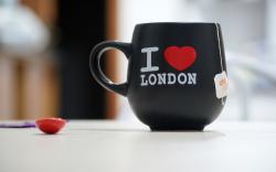 Red Heart Cup I Love London Photo