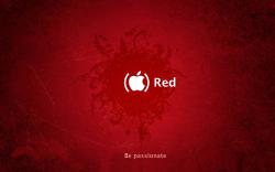 Beautiful Red Apple Mac Background Wallpaper HD Wallpaper