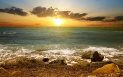 View and Download Sunset Shore Wallpaper ...