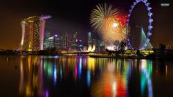 Download now full hd wallpaper singapore firework ocean marina bay ...