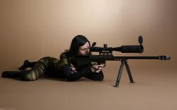 Girl Sniper Wallpaper