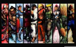 Street Fighter Characters HD Wide Wallpaper for Widescreen