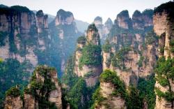 Stunning cliff pillars, China