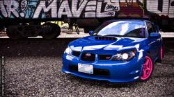 Cool Blue Subaru WRX STI