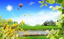 Download Beautiful Summer Day Scenery Wallpaper : Widescreen : 1152 x 720 | 1280 x 800 ...