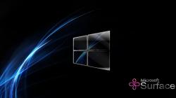 Microsoft Surface glass blue glows by beman36