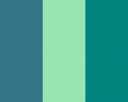 1280x1024 Teal Blue, Teal Deer and Teal Green Three Color Background