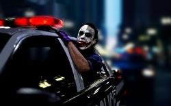 The joker police car