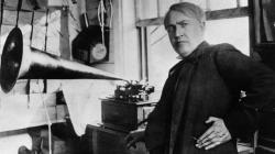About 140 years before everyone became a DJ, Thomas Edison accidentally invented the phonograph. Photo: Keystone/Getty Images