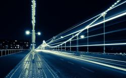 Photography - Time-lapse Bridge Traffic Night Light Architecture Wallpaper