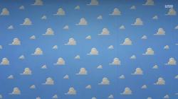 Toy Story cloud pattern wallpaper 1366x768
