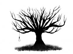 Scary Tree Clip Art | Mewarnai ...