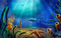 Underwater wal... Underwater Wallpaper Underwater background hd