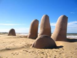 The kind of beaches that have wonderful vista views of the ocean, beautiful soft sand and warm magenta blue waters. Uruguay at the southern tip ...