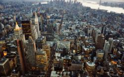 USA New York City Manhattan Tilt-Shift