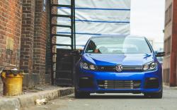 VW Volkswagen Golf Blue Car