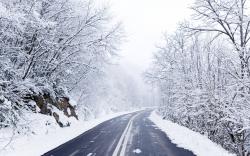 Cold Winter Road | 2560 x 1600 ...