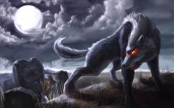 Wolf moon artwork