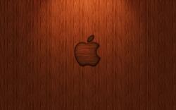 Wooden Apple Logo Wallpaper