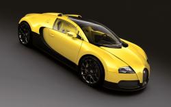 Yellow black Bugatti