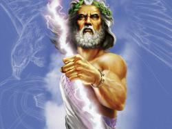 The sky god Zeus, a manifestation of Lucifer's fallen angels.
