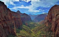magnificent canyon in zion national park wide wallpaper