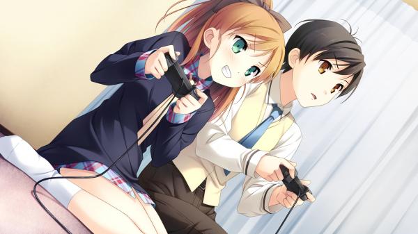 anime boy and girl