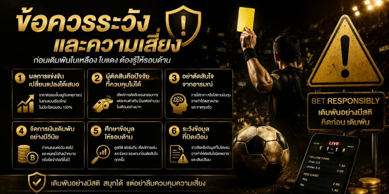 แทงบอล ใบเหลือง ใบแดง