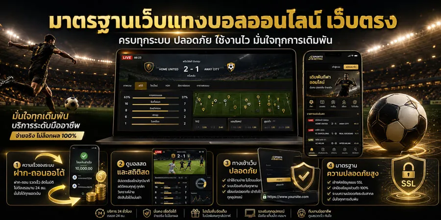 มาตรฐานเว็บแทงบอล
