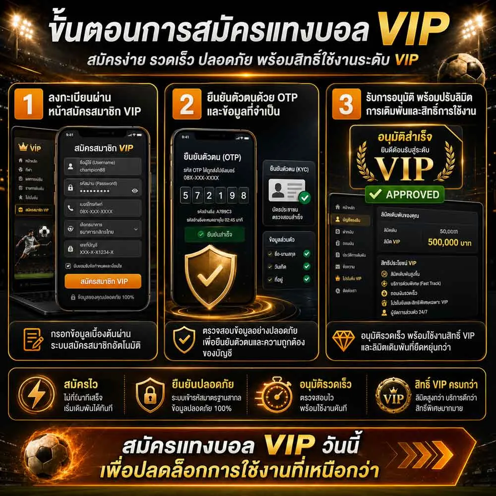 สมัครแทงบอล VIP