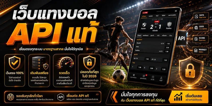 เว็บแทงบอล API แท้